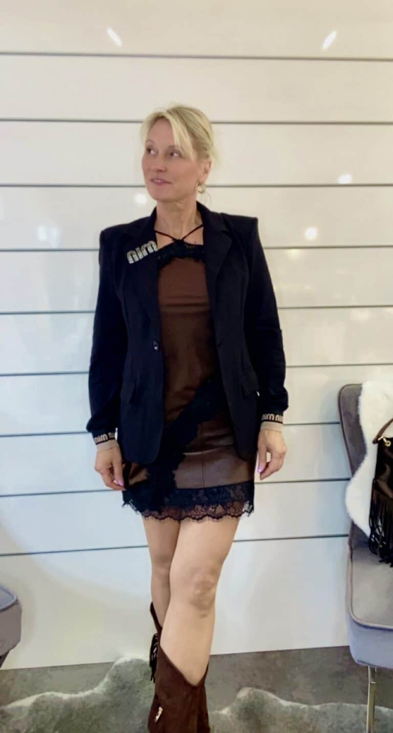 Blazer mit Glitzer Details