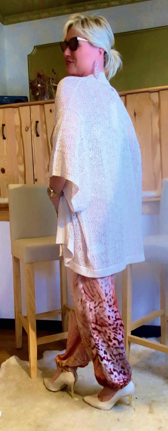 Häkelstrickjacke Rinascimento