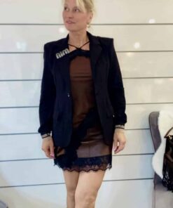 Blazer mit Glitzer Details