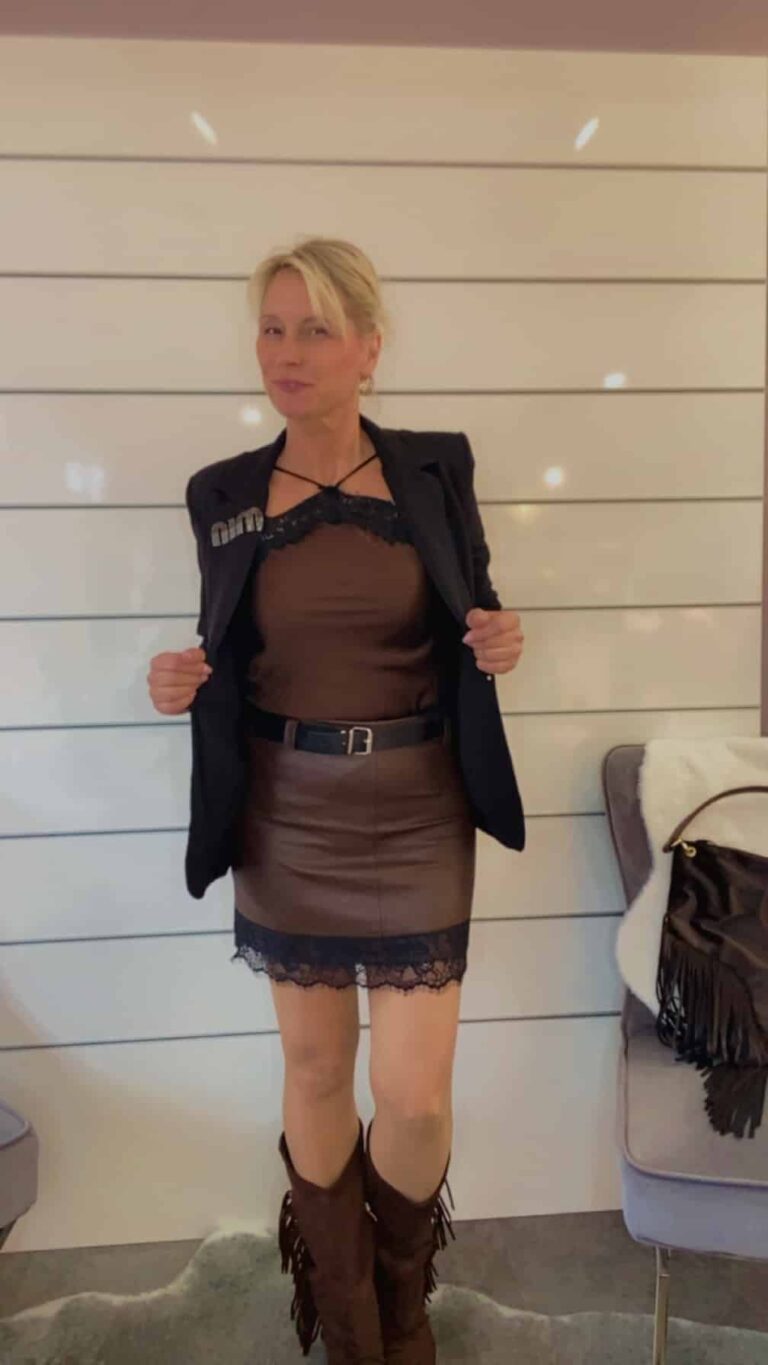 Rock Lederoptik/Spitze