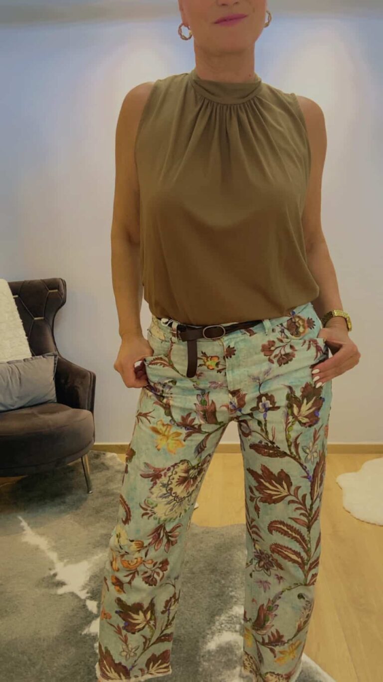 Florale Damenhose